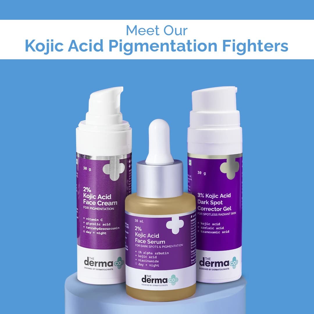 The Derma Co 1% Kojic Acid Face Wash | With Niacinamide & Alpha Arbutin | Reduces Dark Spots, Pigmentation & Blemishes | Cleanses & Brightens Skin