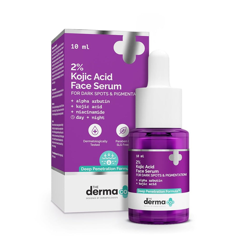 The Derma Co. 2% Kojic Acid Face Serum with Alpha Arbutin, Powered by Deep Penetration Formula™ | Fights Pigmentation | Fades Dark Spots
