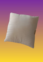 Luxury Satin Stripes Premium Pillow in White, Breathable pillow ,Durable pillow ,Easy care pillow, Lightweight pillow