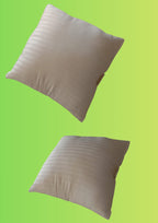 Luxury Satin Stripes Premium Pillow in White, Breathable pillow ,Durable pillow ,Easy care pillow, Lightweight pillow