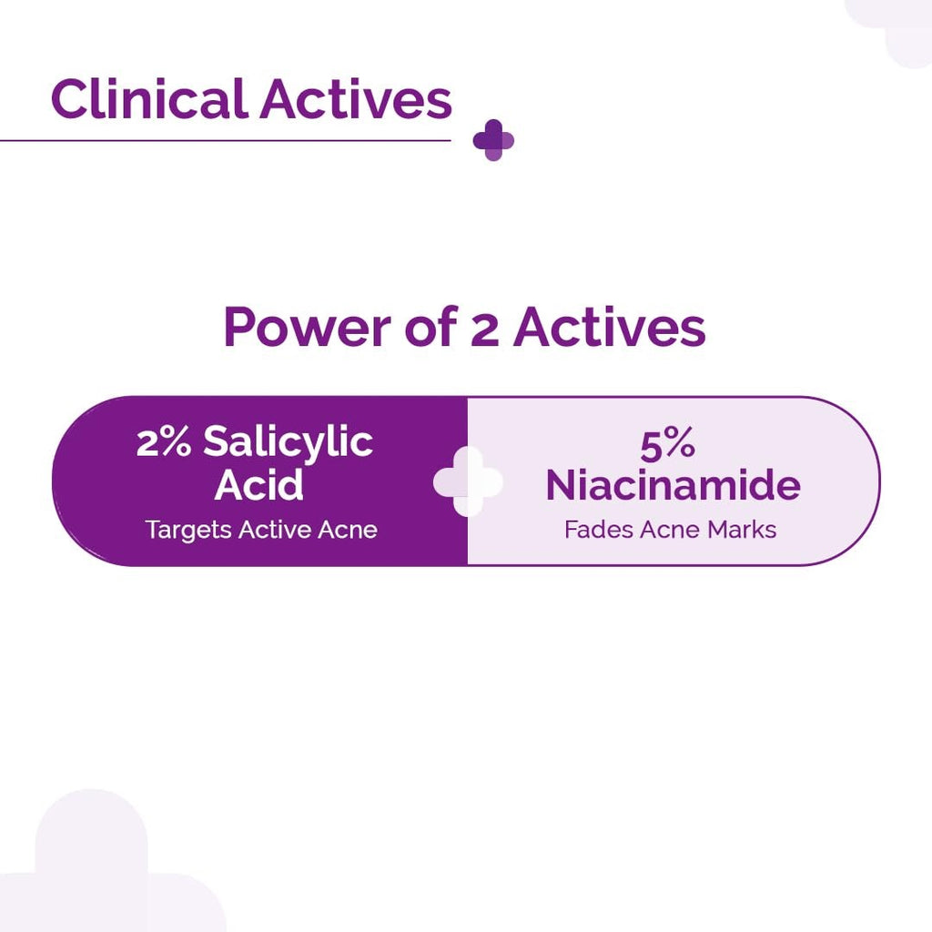 The Derma Co Sali-Cinamide Anti-Acne Face Serum - 30 ml | Fights active acne | Fades acne marks & scars | Controls excess oil | Unclogs pores | Reduces redness