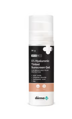 The Derma Co 1% Hyaluronic Tinted Sunscreen Gel For Broad Spectrum Protection SPF 60 PA++++(50G)