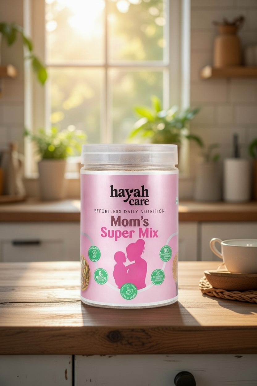 Hayah Care Mom’s Super Mix – Premium Nutrition Powder for Mothers,3 Rich Nuts & Seeds Powder , Traditional Homemade Health Mix for Daily Energy, (830 gm)