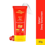 Detan+ Dewy Sunscreen In-Vivo Tested SPF 50+ PA++++ with Anti Pollution Factor (APF) | UVA/B & Blue Light Protection - 80g