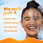 Aqualogica Glow+ Smoothie Face Wash with Vitamin C, Hyaluronic Acid & Papaya for Tan Removal -For Men & Women | Glowing, Oily, Dry & Sensitive Skin -100ml