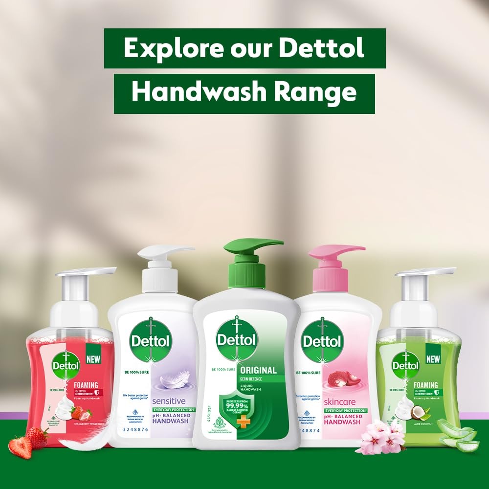 Dettol Sensitive Liquid Hand Wash - 200 ml, daily use hand wash, skin friendly hand wash ,antibacterial hand wash ,