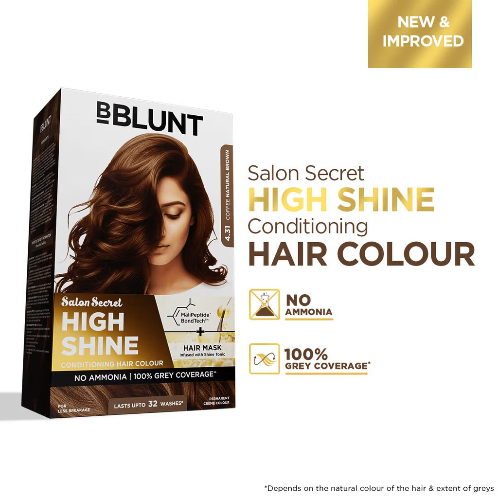 BBLUNT Salon Secret High Shine Conditioning Hair Colour - Chocolate Dark Brown 130 gm