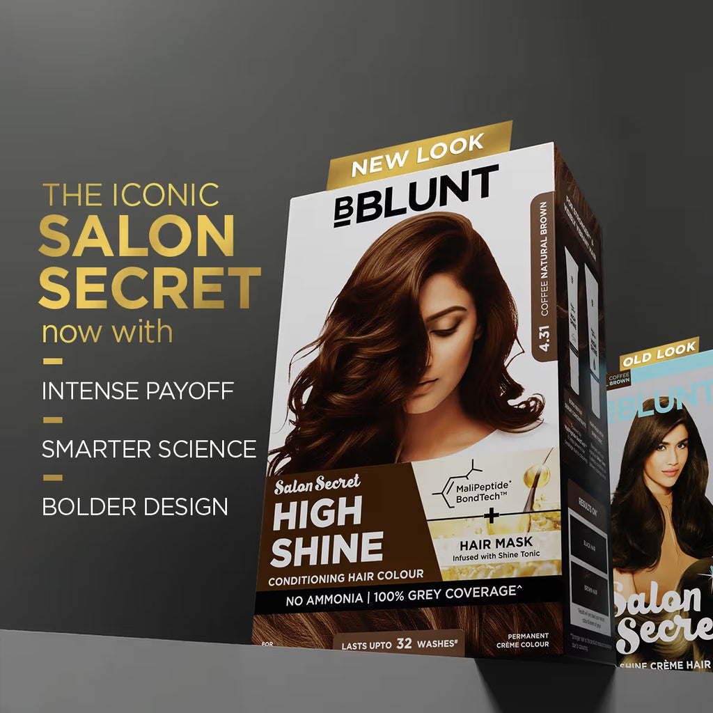 BBLUNT Salon Secret High Shine Conditioning Hair Colour - Chocolate Dark Brown 130 gm