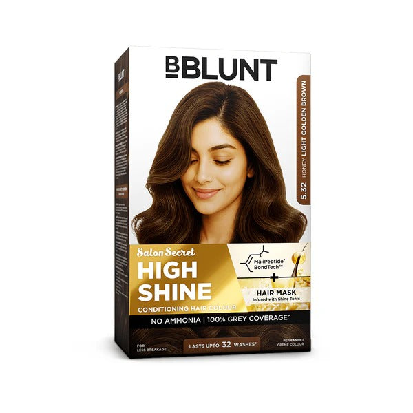 BBLUNT High Shine Conditioning Hair Colour - Honey Light Golden Brown