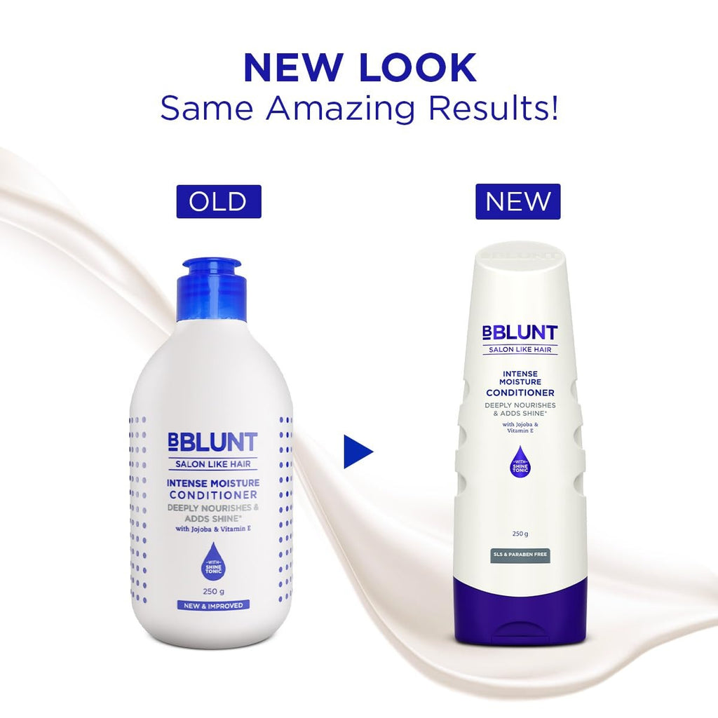 BBLUNT Intense Moisture Conditioner With Vitamin E & Jojoba For Dry & Frizzy Hair - 250 Grams