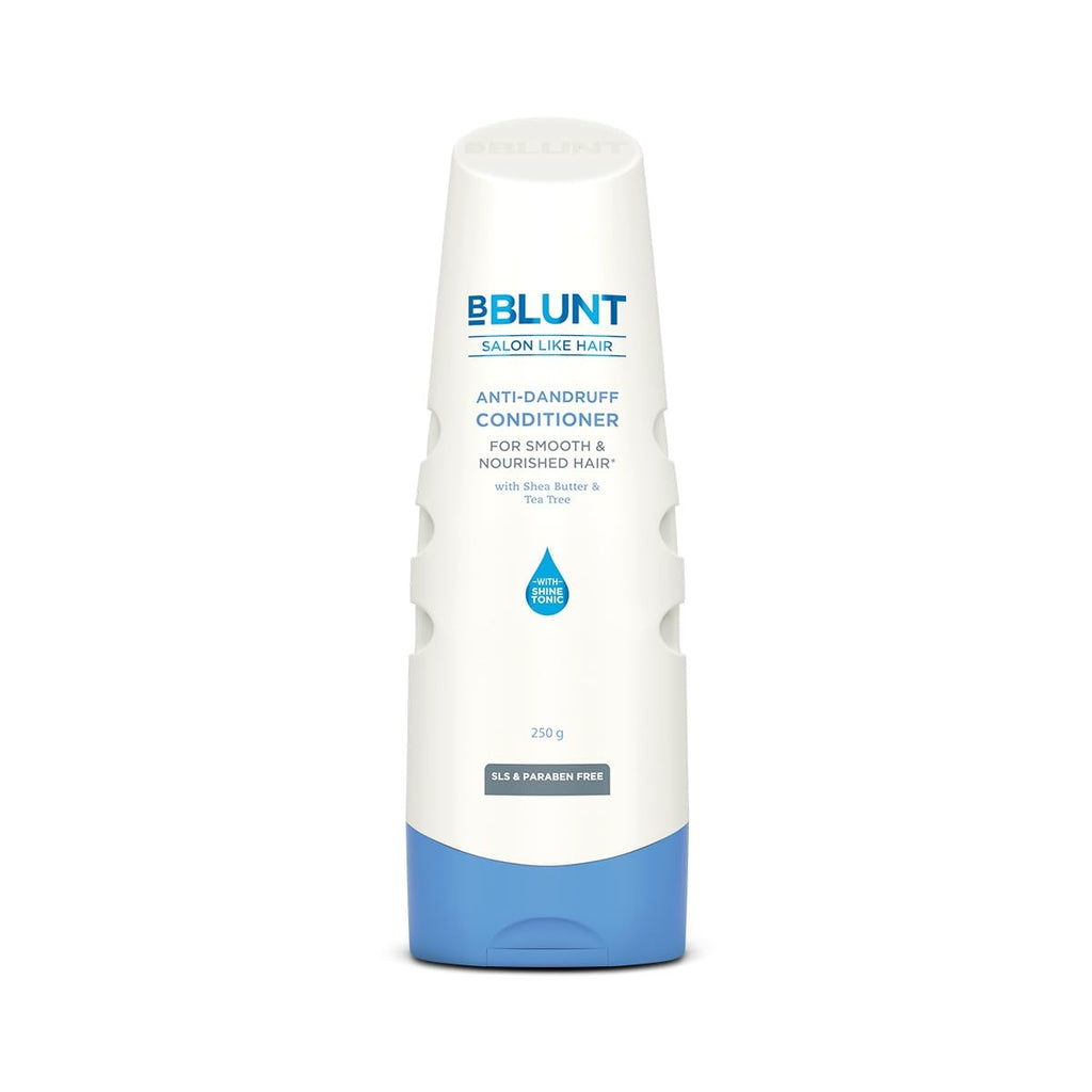 BBLUNT Anti-Dandruff Conditioner for All Hair Types With Shea Butter & Tea Tree For Dandruff Control - 250 Grams