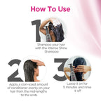 BBLUNT Intense Shine Conditioner for All Hair Types With Rice & Silk Protein For Softer, Smoother & Shinier Hair - 250 Grams