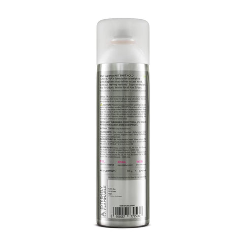 BBLUNT Hot Shot Hold Spray for Instant & Firm Hold - 300 ml