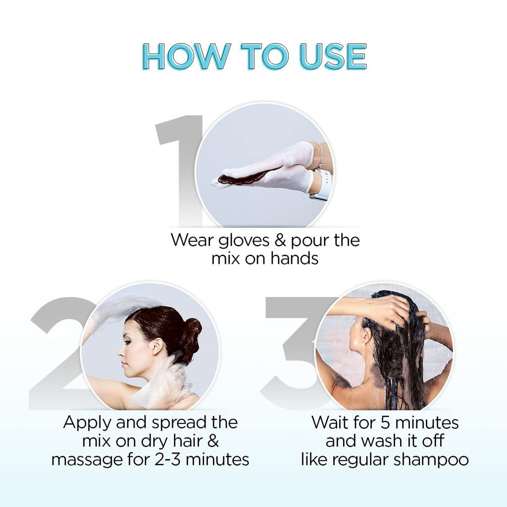 BBlunt 5 Minute Shampoo Hair Colour For 100% Grey Coverage - Chocolate Dark Brown