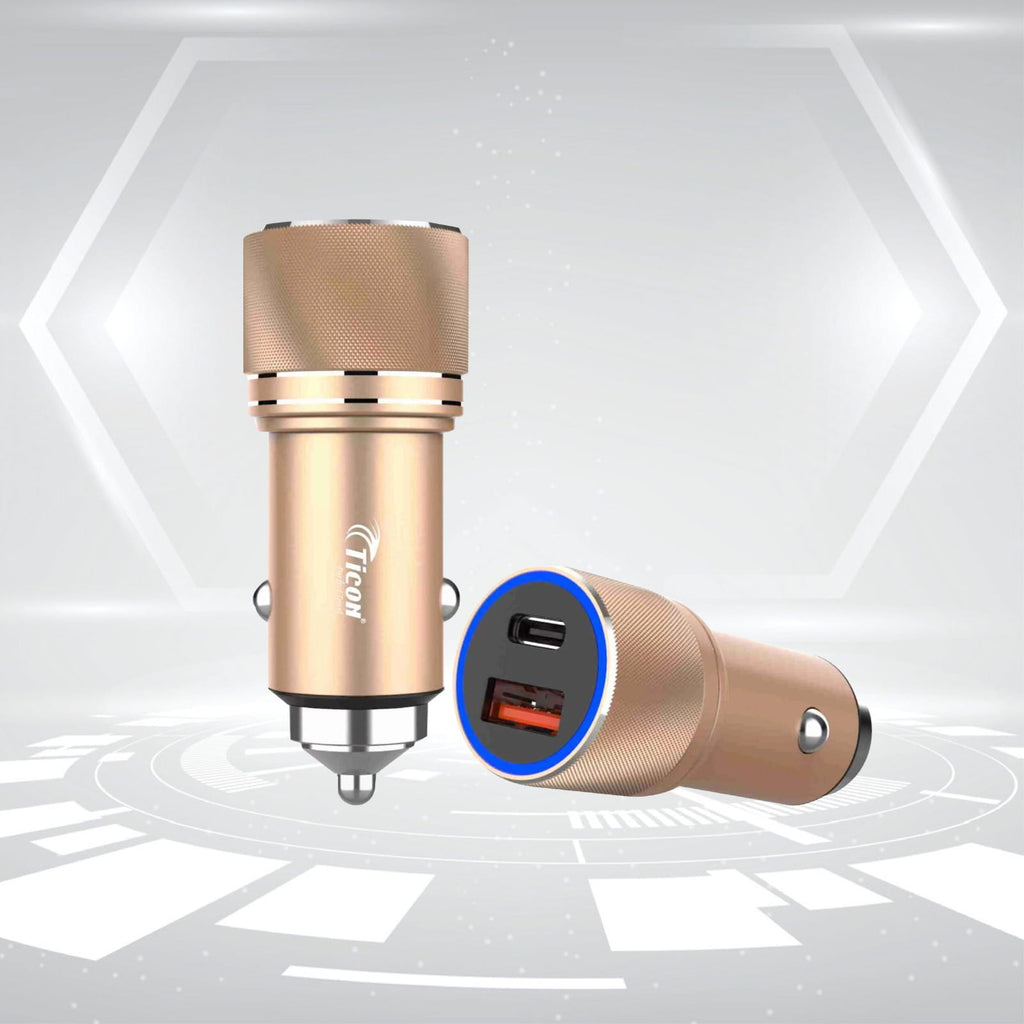 Ticon All-in-One 100W Car Charger – High-Power Fast Charging