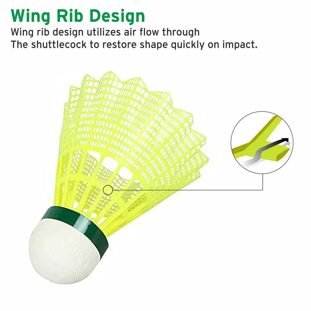 Yonex Mavis 350 Green Cap Nylon Shuttlecock (Yellow)