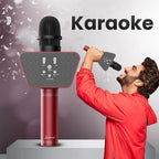LANDMARK BT55 Wireless Karaoke Microphone (Red)