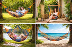 Rope Swing Hammock Hanging Relaxing Bed (Outdoor Jhula)
