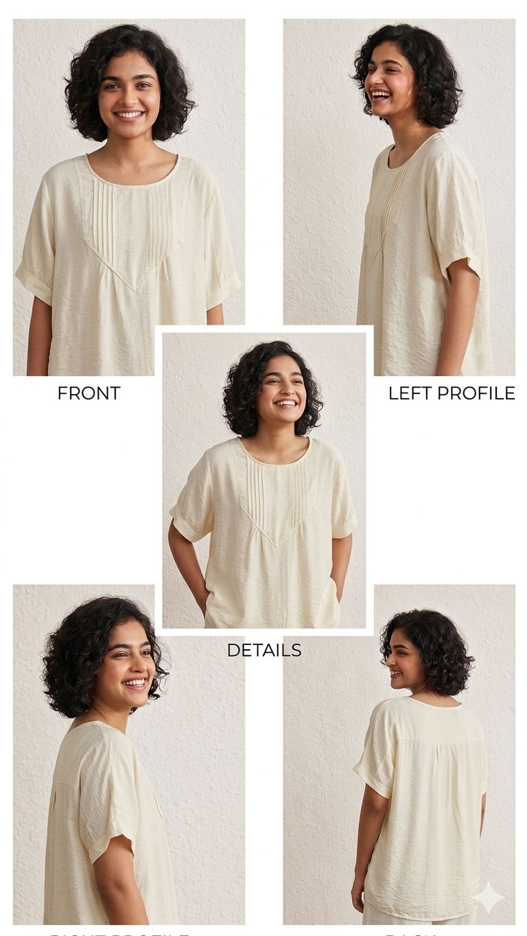 Korean | Chinese Soft Cream Flow Top | XL | korean & chinese crop top