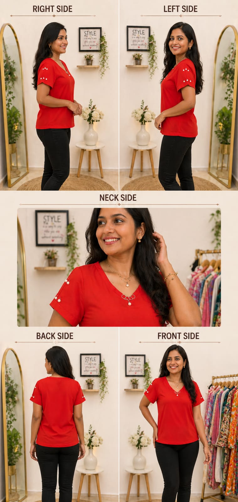 Ruby  Glow casual chic top | M | Korean & chinese crop top