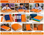 Orange Laminated Notebook Cover Roll Pack of 2 | 15 Inch x 10 Meter Book Cover Rolls | Water & Dust Resistant Kraft Paper for School Notebooks, Textbooks & Office Registers
