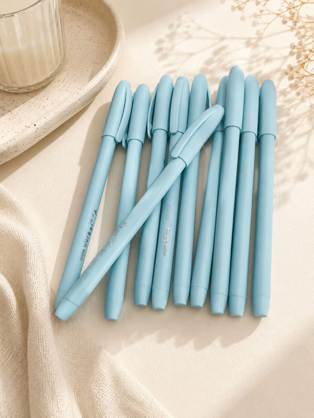 Exal Ergo 10 Blue Pen Pack | Smooth Writing Ergonomic Blue Ink Pen for Students, Office & Everyday Use