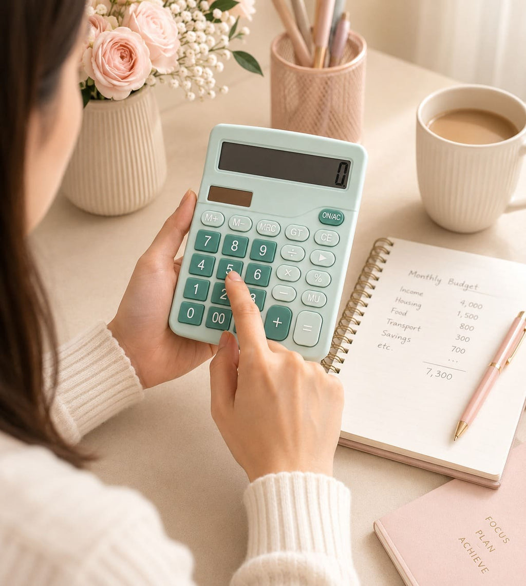 Calculator-Soft Blue Pocket Calculator, Cute Calculator, Pastel Calculator, Mint Green Calculator,