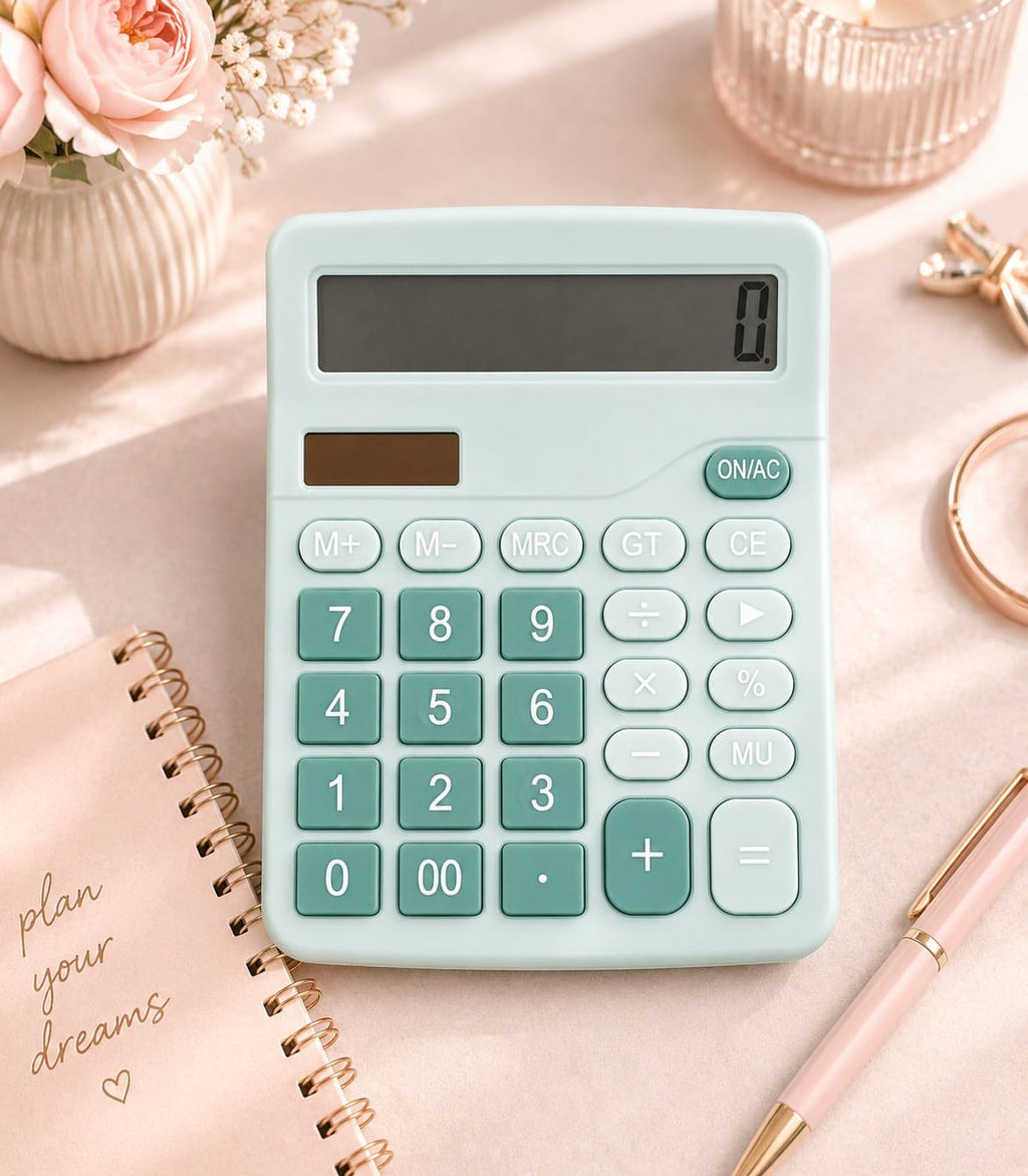 Calculator-Soft Blue Pocket Calculator, Cute Calculator, Pastel Calculator, Mint Green Calculator,