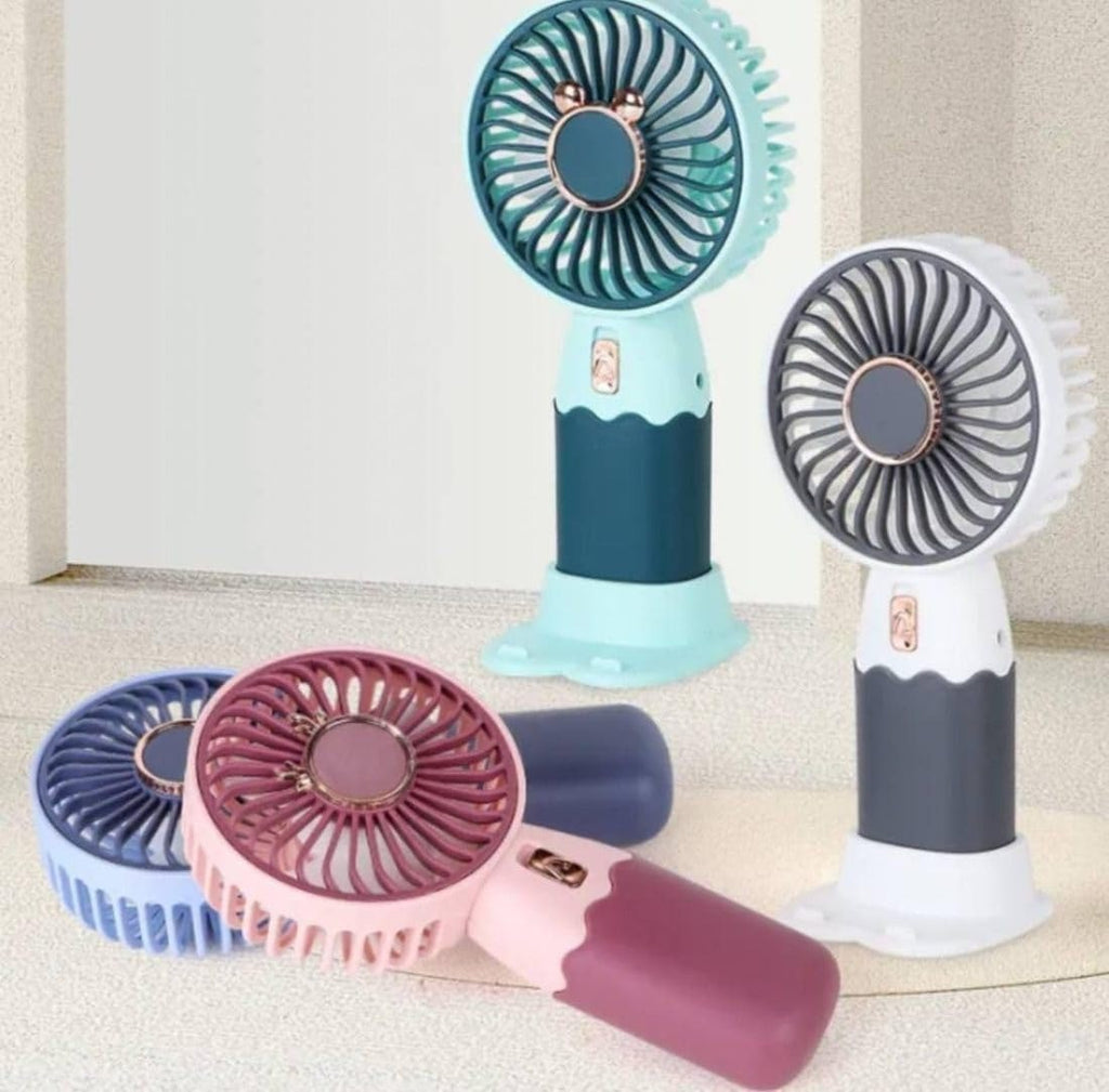 Fan | Mini Handheld Fan | Upto 2 Hours Running) Rechargeable Battery Operated Portable Fan, Desk Fan, Carry It Anywhere.