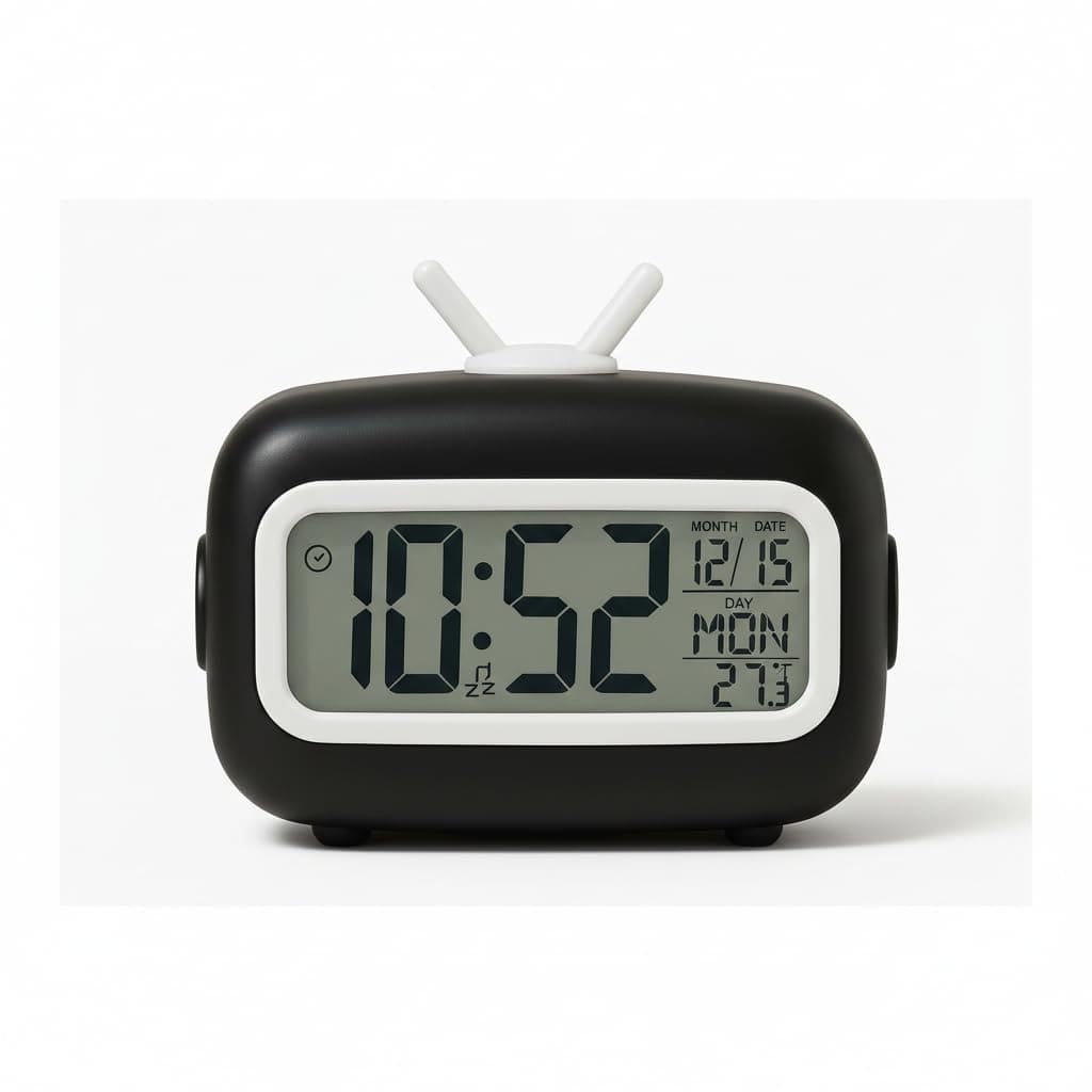 Alarm Clock - HOME SKILL Retro TV Digital Alarm Clock and Retro Digital Alarm Clock with Large LCD Display |HOME SKILL Retro TV Digital Alarm Clock / AC-2215