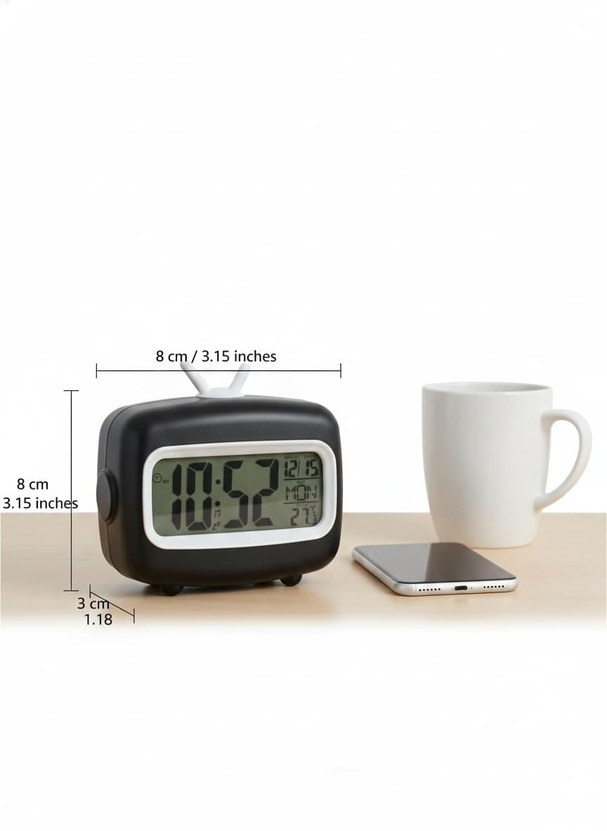 Alarm Clock - HOME SKILL Retro TV Digital Alarm Clock and Retro Digital Alarm Clock with Large LCD Display |HOME SKILL Retro TV Digital Alarm Clock / AC-2215