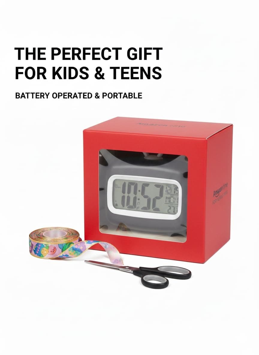 Alarm Clock - HOME SKILL Retro TV Digital Alarm Clock and Retro Digital Alarm Clock with Large LCD Display |HOME SKILL Retro TV Digital Alarm Clock / AC-2215