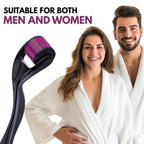 Derma roller system - Derma Roller 0.5mm for Hair & Beard Growth – 540 Titanium Micro Needles for Hair Regrowth, Beard Growth, Acne Scar Reduction & Skin..