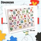EVA Foam A–Z Alphabet Learning Puzzle Board., Preschool A–Z Learning Puzzle, Colorful Alphabet Puzzle Board