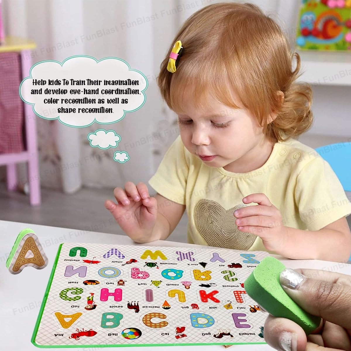 EVA Foam A–Z Alphabet Learning Puzzle Board., Preschool A–Z Learning Puzzle, Colorful Alphabet Puzzle Board