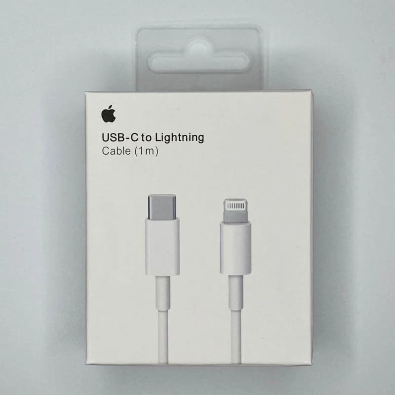 Apple USB-C to Lightning Cable (1m) – White, USB C Charger Cable, Apple Data Cable, 1m Charging Cable,