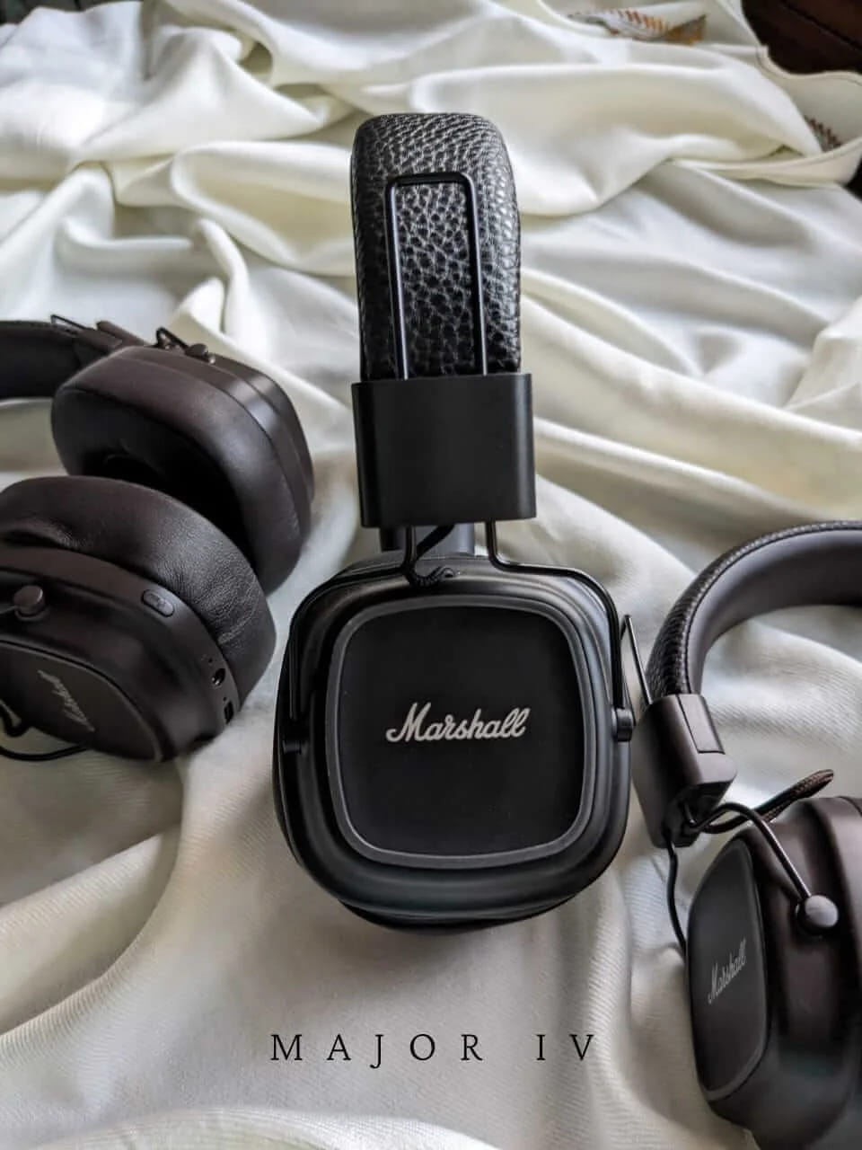 Marshall Major IV Wireless Bluetooth Over-Ear Headphones with 100+ Hours Playtime,Premium Bluetooth Headphones, Foldable Headphones,