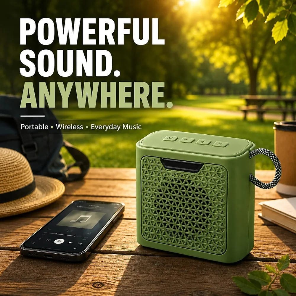 Jaybally Boom Wireless Portable Bluetooth Speaker, Wireless Bluetooth Speaker, Portable Speaker, Mini Speaker, Bluetooth Speaker