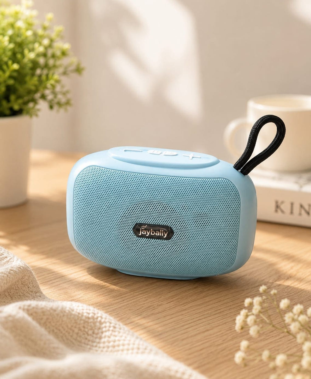Jaybally Mini Portable Wireless Bluetooth Speaker – Compact Stereo Speaker with Carry Loop