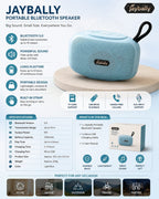 Jaybally Mini Portable Wireless Bluetooth Speaker – Compact Stereo Speaker with Carry Loop