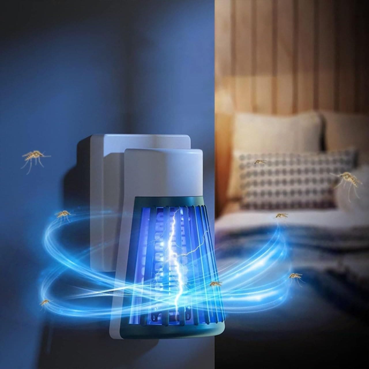 Electric shock Mosquito killing lamp (Green)