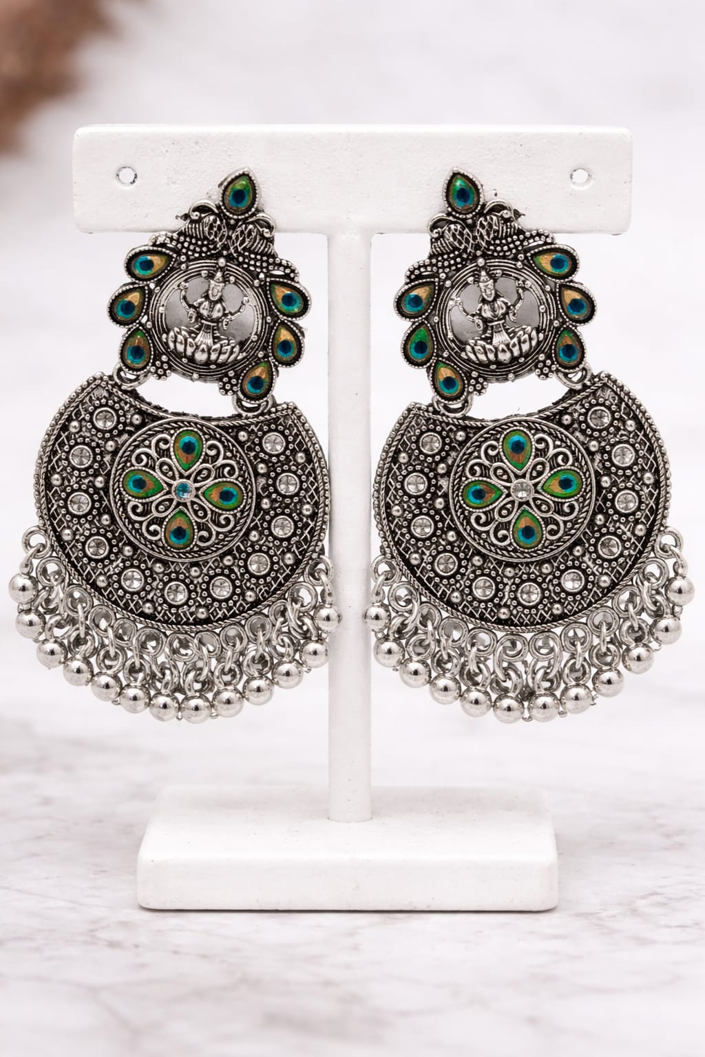 Oxidised Silver Earings