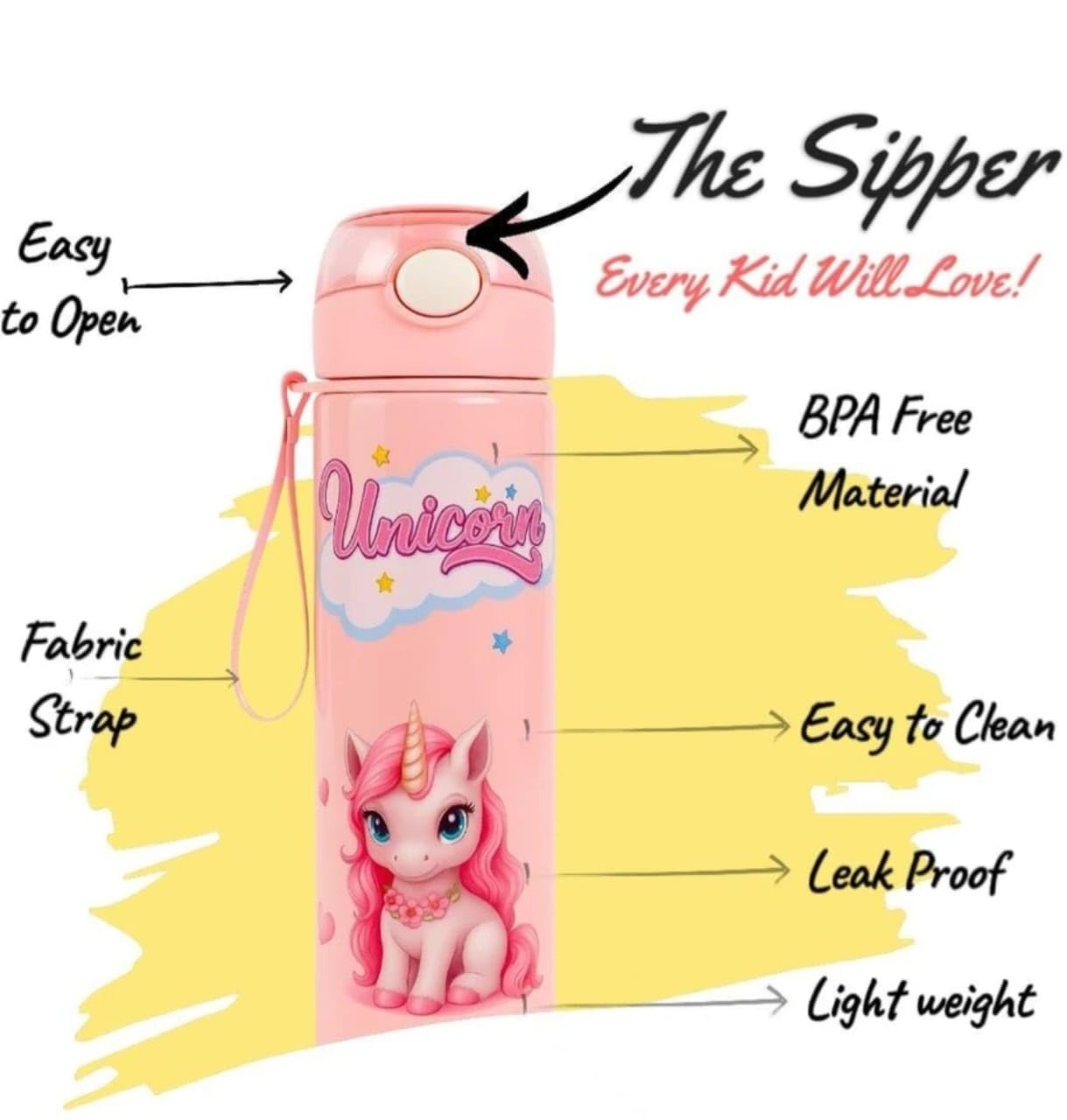 Unicorn Dream Bottle | water bottle | pink Water Bottle | 700 ML |