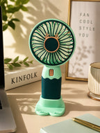 Fan | Mini Handheld Fan | Upto 2 Hours Running) Rechargeable Battery Operated Portable Fan, Desk Fan, Carry It Anywhere.