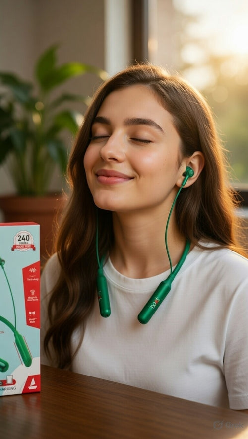 boAt Rockerz F-VIP Wireless Neckband Earphones with ENC & Type-C